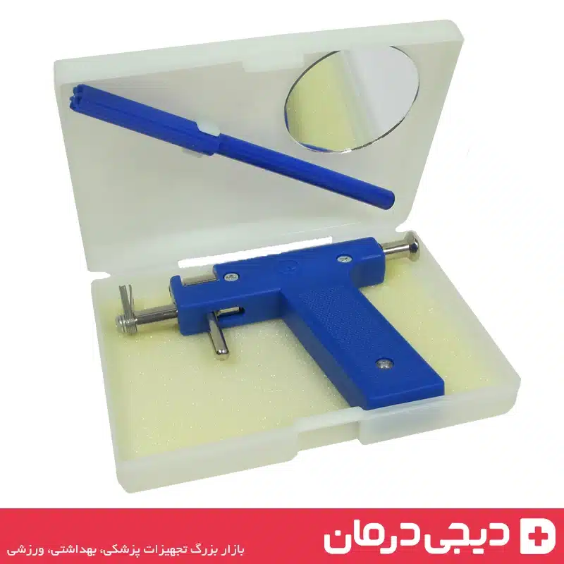 دستگاه پیرسینگ گوش و بینی مدل Ear Piercing Gun Kit 3 گوشواره زن دستی - دستگاه پیرسینگ گوش - دستگاه سوراخ گوش بهداشتی - ابزار پیرسینگ سریع - مدل کیت کامل