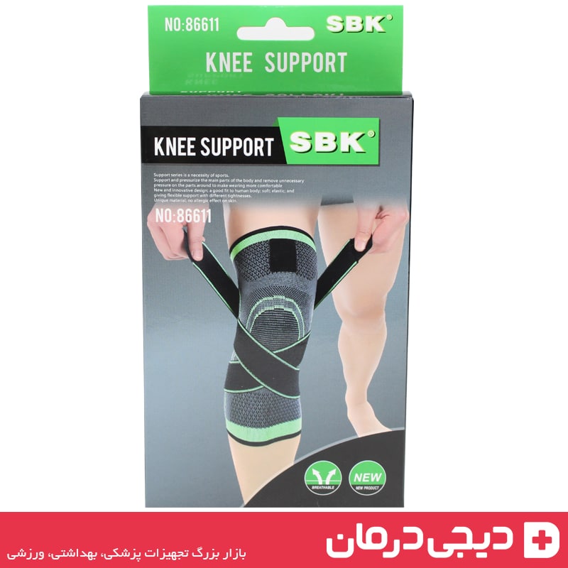 آموزش بستن زانو بند SBK کشی مدل 86611 با بند ضربدری و فیکس محکم روی زانو