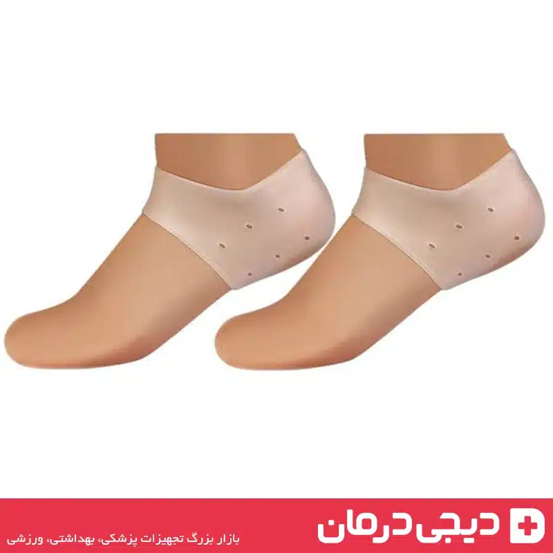 پاشنه پوش ترک پا - محافظ سیلیکونی ضد ترک - پاشنه پوش نرم و قابل شستشو