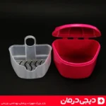 جعبه-نگهدارنده-دندان-مصنوعی-ظرف-شستشو-دکترمید-denture-box-جا-دندان
