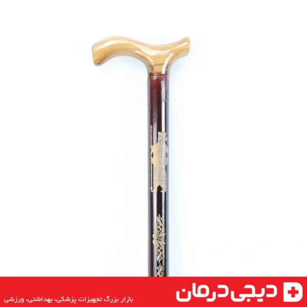 عصا-چوبی-طرح-هخامنش-نقش-و-نگار-سنتی-عصا-شیک-چوبی-پیاده-روی-سالمندان