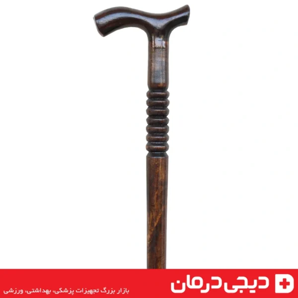 عصا-چوبی-خراطی-سرفنری-قیمت-عصای-چوبی-سالمندان-دست-ساز-دیجی-درمان
