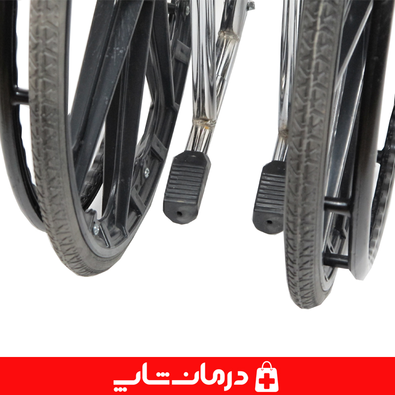 ویلچر دستی تاشو 806-ویلچر فلزی سبک-ویلچر تایر سنگی ارزان-ویلچر سالمندان مقاوم-ویلچر بیمار تاشو-ویلچر توانبخشی