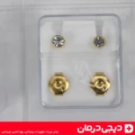 گوشواره-طبی-تارا-استریل-سوراخ-گوش-طلایی-نقره‌ای-ضد-حساسیت-مخصوص-دستگاه-سوراخ-کردن-گوش-مدل-نگین‌دار