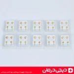 آلت تصویر: گوشواره طبی طلایی تارا بسته بندی شده استریل