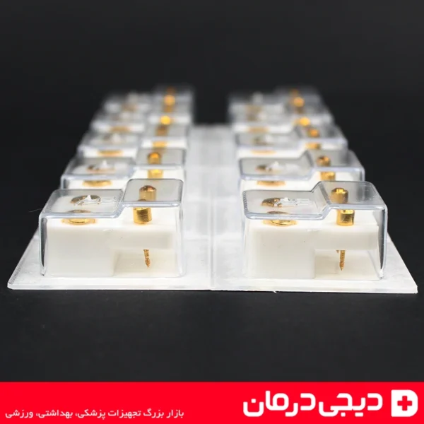 آلت تصویر: گوشواره طبی طلایی تارا نگین دار ضد حساسیت