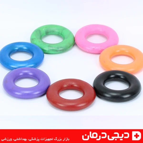 rubber-wrist-fitness-ring-9cm-حلقه-فیتنس-مچ-دست-دیجی-درمان-حلقه تقویت مچ دست