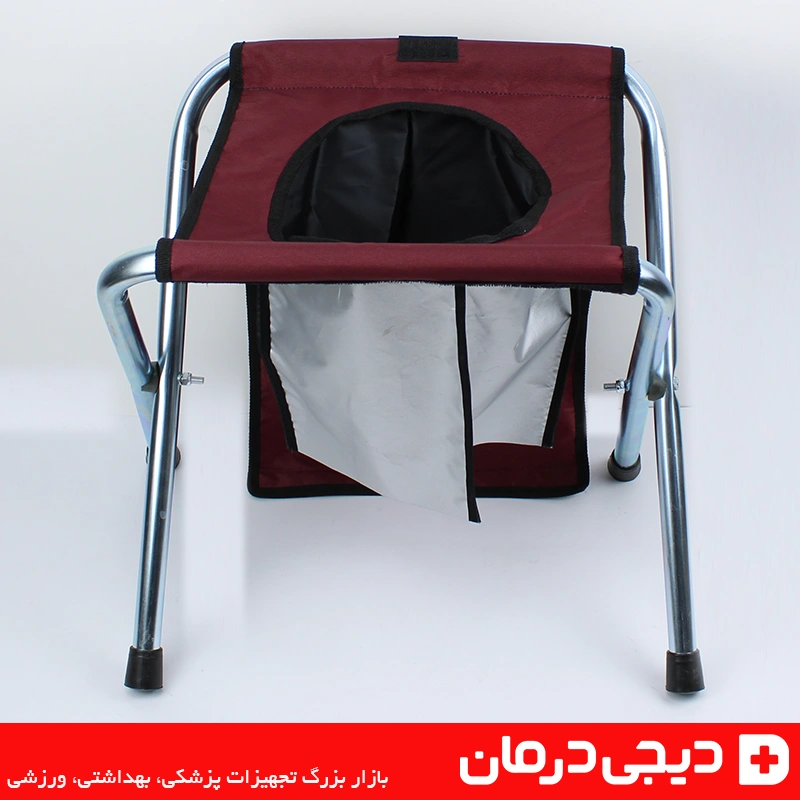 توالت فرنگی مسافرتی تاشو توالت فرنگی برزنتی قیف دار تاشو 2 توالت-فرنگی-برزنتی-تاشو-قابل-حمل-پایه-ضد-لغزش-دیجی-درمان