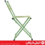 صندلی تاشو فلزی با تسمه برزنتی مقاوم قابل حمل