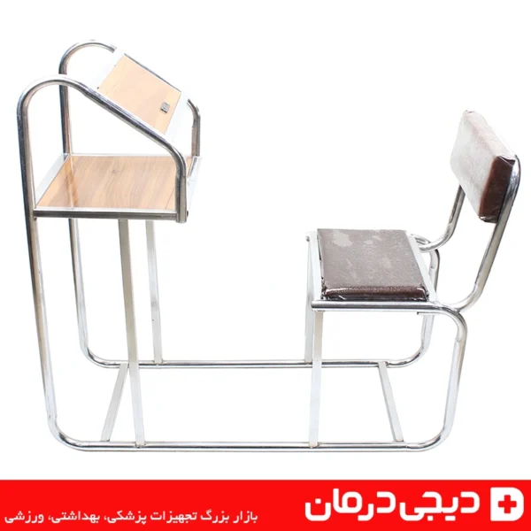 صندلی نماز چوبی پشتی دار با پایه فلزی مقاوم - دیجی درمان