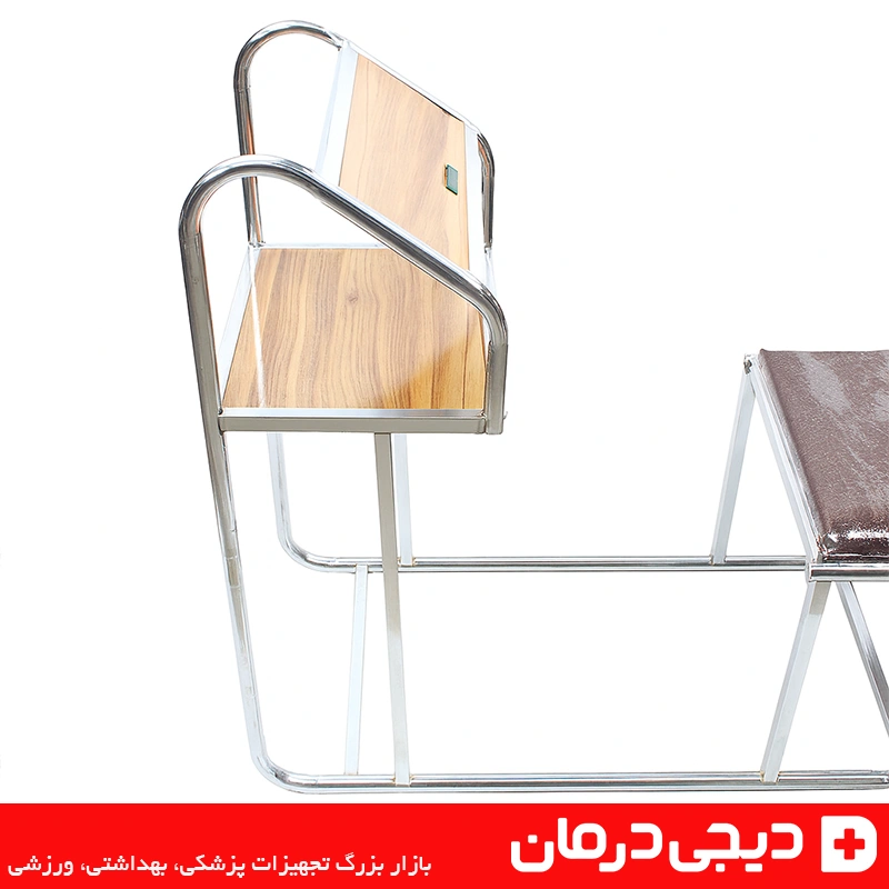 صندلی نماز مخصوص سالمندان مدل فلزی چوبی پشتی دار