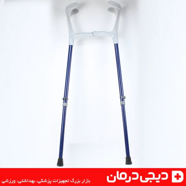 عصا-آلبوکراچ-فلزی-قابل-تنظیم-بسته-بندی-و-لوازم-جانبی-elbow-crutch