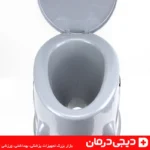 توالت فرنگی سیار طوسی مدل 206 برند صحرا با طراحی کاربردی