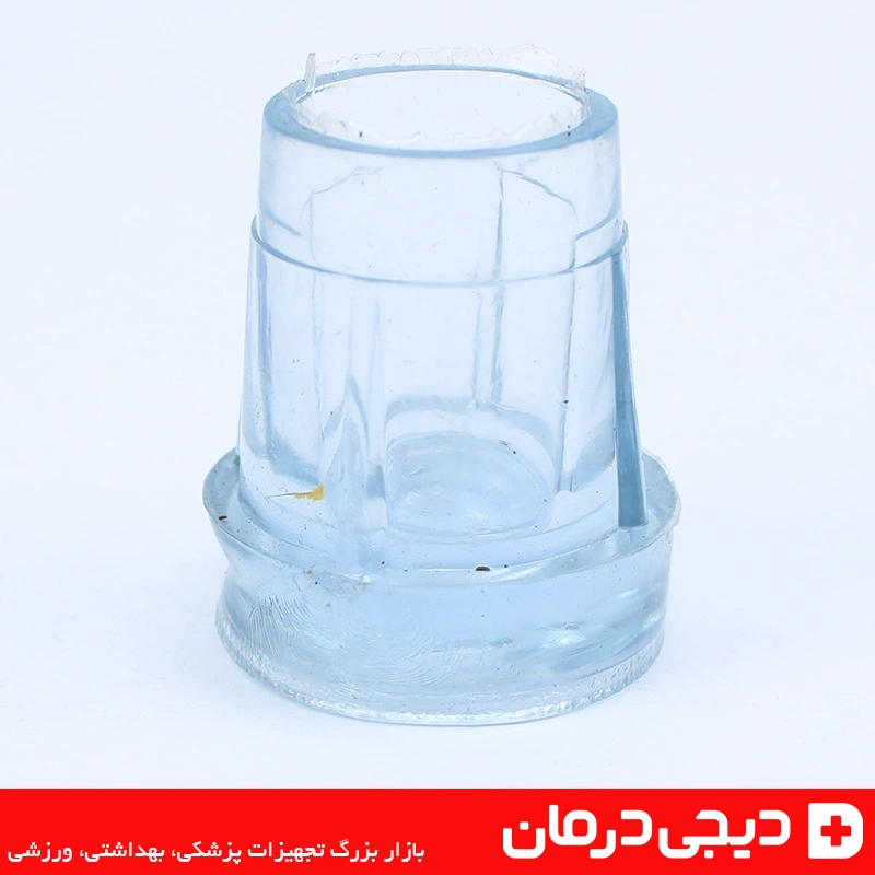 کفشک-انتهایی-عصا-شفاف-سیلیکونی-مدل-22mm