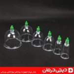 مقایسه-سایز-لیوان-های-ست-بادکش-بدن-6-کاپ-برای-نقاط-مختلف-بدن