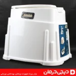 نمای جانبی توالت فرنگی لیماک 2025 مدل دوربسته با دسته حمل پلاستیکی