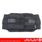 کمربند طبی آتل دار هوش درمان نئوپرن مشکی پشت و بند تنظیمی