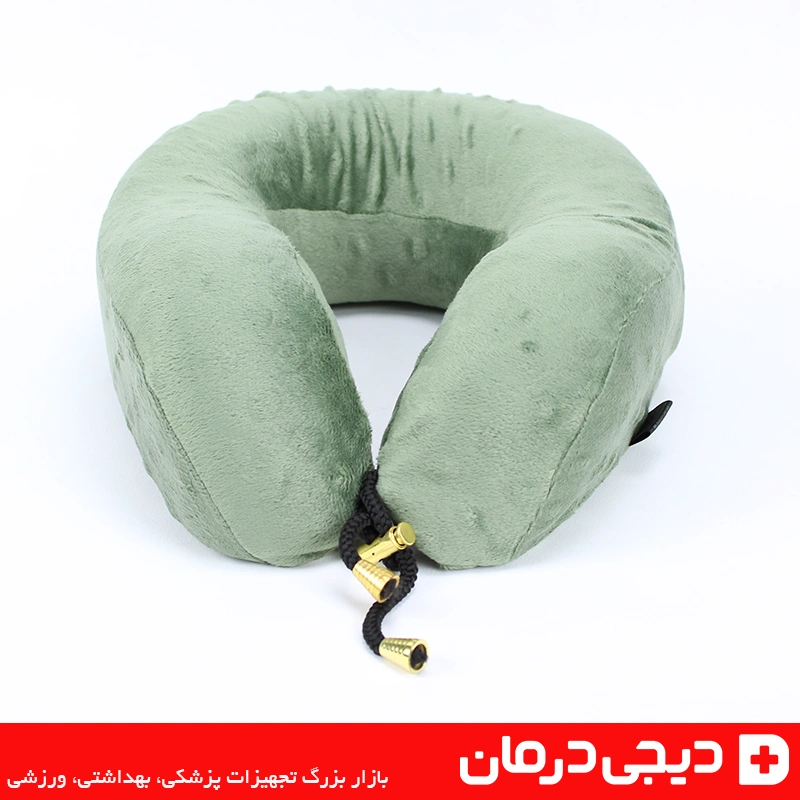 بالش گردنی مسافرتی مموری فوم ایلامد ilamed بالش دورگردنی طبی 4 بالش گردنی مسافرتی ایلامد خاکستری مموری فوم مناسب سفر و کار کاهش خستگی گردن