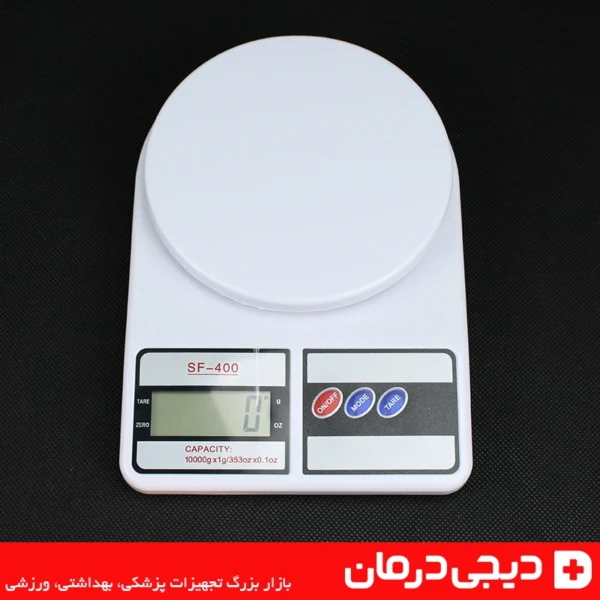 بسته بندی ترازو sf 400 جعبه زرد رنگ electronic kitchen scale