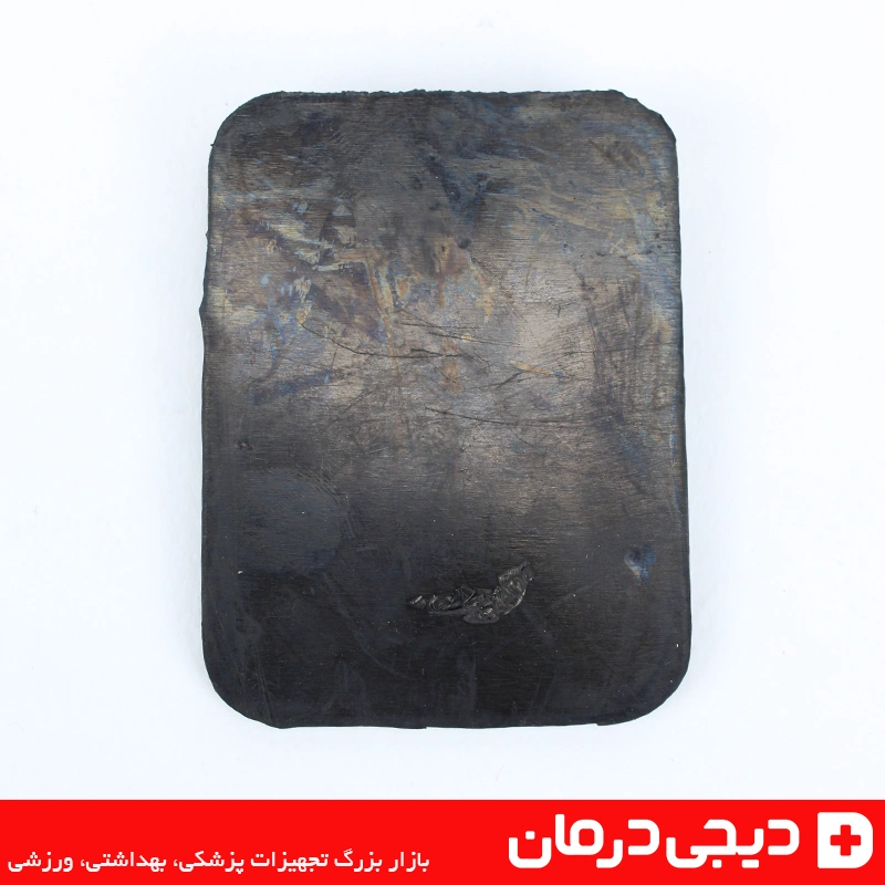 پد الکترود فیزیوتراپی برجیس Berjis مدل رابر کربنی 3 نمای پشت پد الکترود فیزیوتراپی برجیس با سطح رابر کربنی مناسب درمان و الکتروتراپی