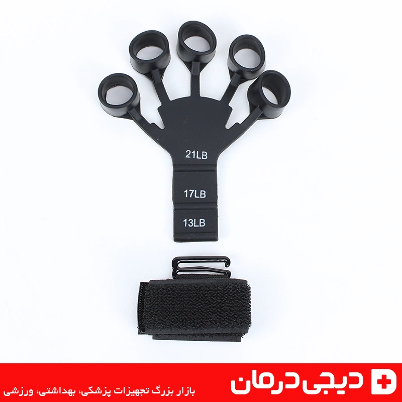 گریپستر انگشتی سه حالته Finger Exerciser لاستیک تقویت انگشت 1 گریپستر-لاستیکی-تقویت-انگشتان-حلقه-انگشتی-سه-حالته-مشکی
