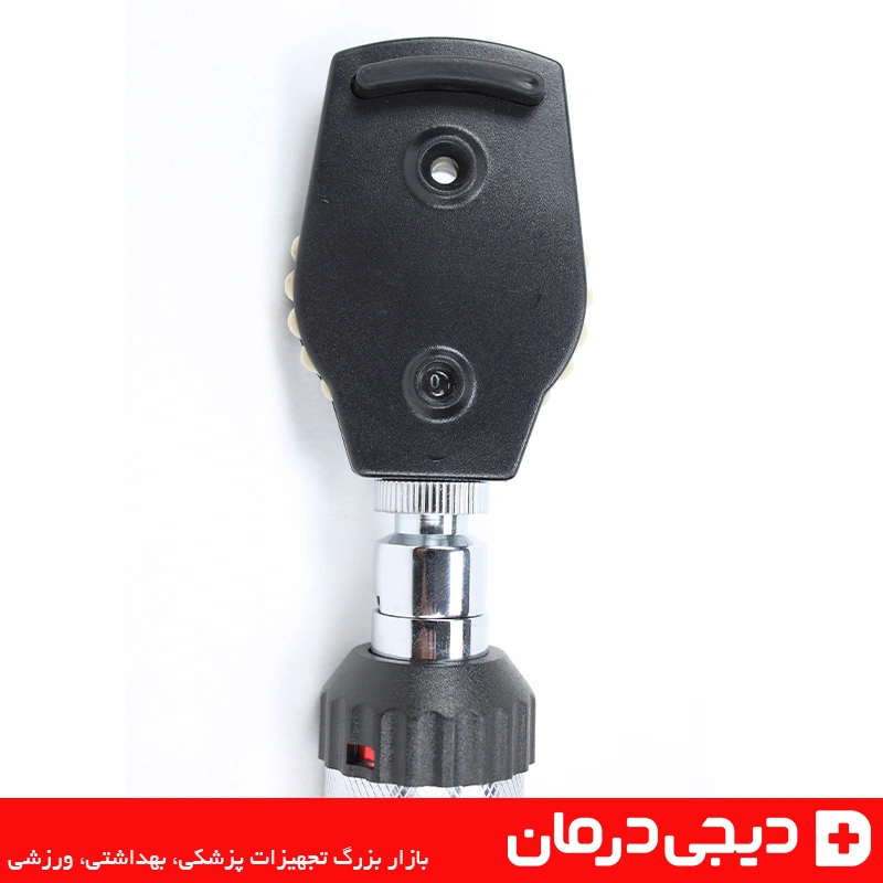 افتالموسکوپ فلزی مدل 2025 - دستگاه معاینه چشم