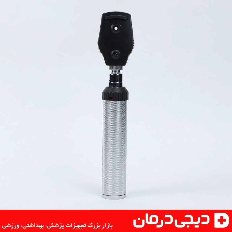 افتالموسکوپ فلزی افتالموسکوپ مستقیم چشمی 3 افتالموسکوپ فلزی برای معاینه چشم - طراحی مقاوم و ارگونومیک