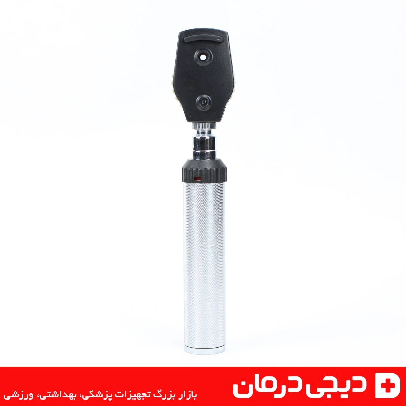 افتالموسکوپ فلزی مدل 2025 - ابزار دقیق برای معاینه چشم