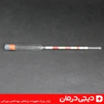 نمای بدنه الکل سنج شیشه ای طرح فرانسوی با درجه بندی رنگی دقیق مدل جعبه سبز