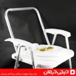 توالت فرنگی سیار لیماک تاشو با بدنه فلزی و قیف ژله ای ضد بو