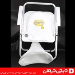 توالت فرنگی تاشو لیماک آلومینیومی با درب طلایی و برچسب برند