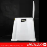 توالت فرنگی سیار لیماک سفید مدل بوگیر دار با طراحی مقاوم و دسته حمل آسان