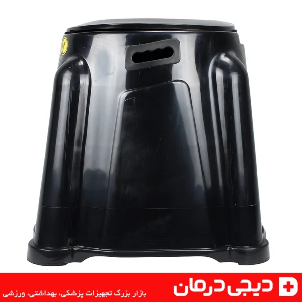 توالت-فرنگی-پلاستیکی-لیماک-با-درب-بسته-رنگ-مشکی-مدرن-بهداشتی-سیار