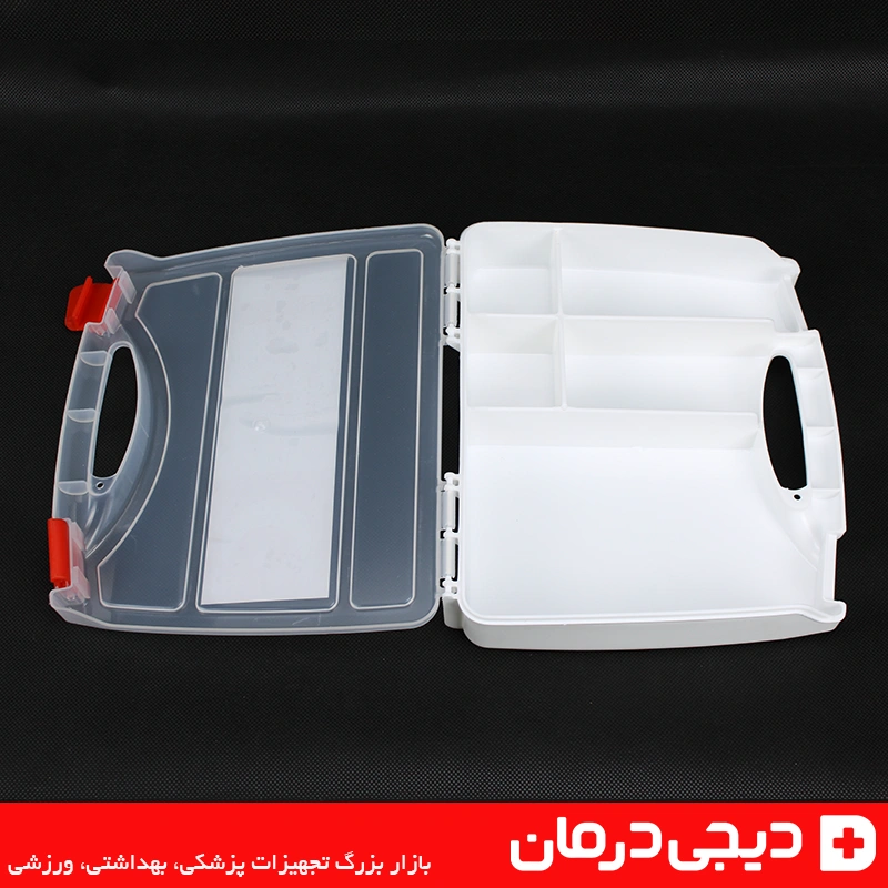 جعبه کمک های اولیه سامسونتی آسا ASA کمک های اولیه مسافرتی 2 جعبه کمک های اولیه پلاستیکی آسا مدل سامسونتی مناسب خودرو و سفر