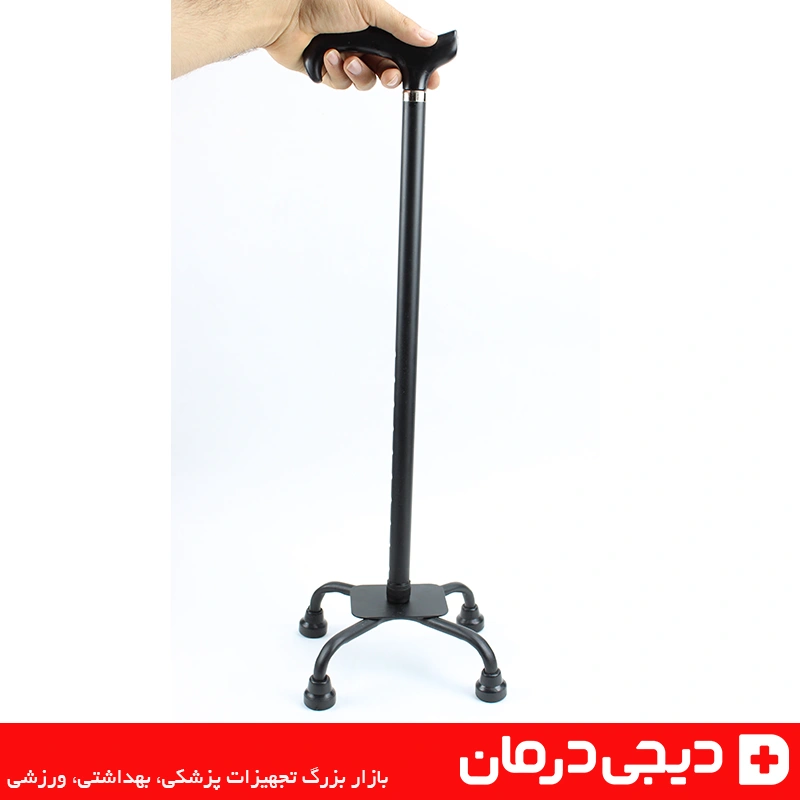 حلقه-قفل-ارتفاع-عصا-چهار-پایه-محکم-کردن-اتصال-حذف-لقی-امنیت-حرکت-کاربر-بزرگسال-دوام-بالا