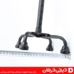 پایه-چهار-شاخه-فلزی-عصا-کفی-لاستیکی-آج-دار-چسبندگی-بالا-جوشکاری-مقاوم-پخش-وزن-ایمن-استفاده-خانگی-کلینیکی