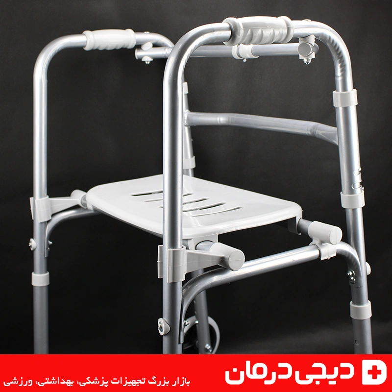 gts-folding-walker-with-seat-ergonomic-handle