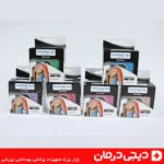 چسب کنزیوتیپ kinesiology tape مدل sp kj12 چسب عضله ورزشی مناسب آسیب ورم و درد