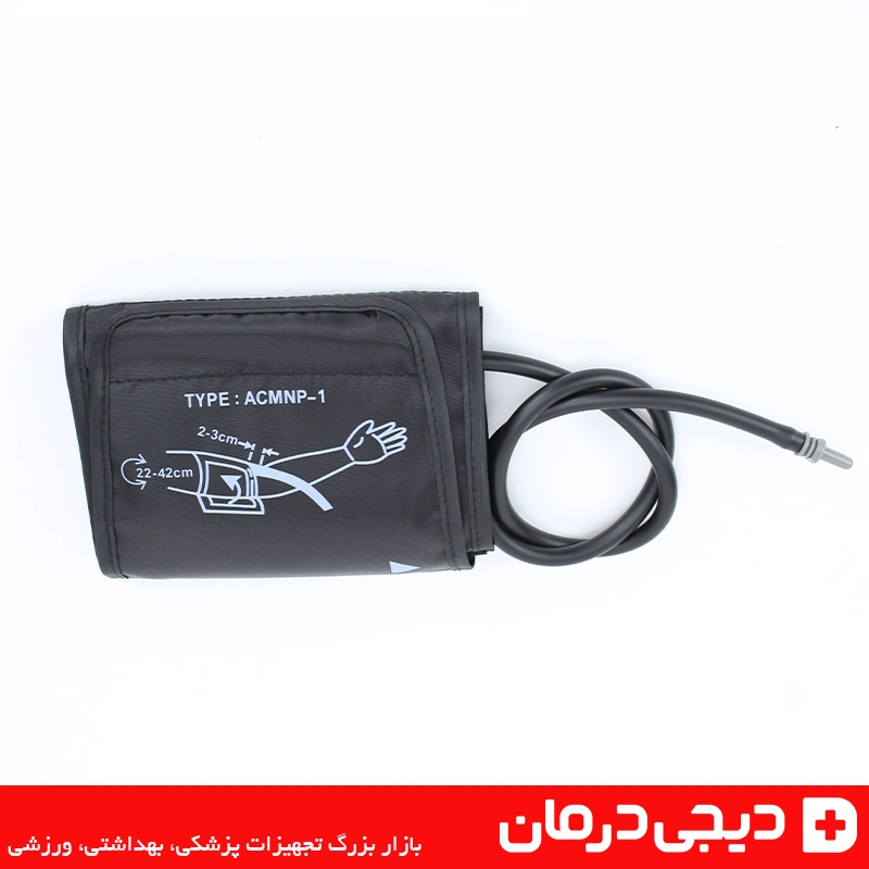 کاف فشارسنج دیجیتال سایز بزرگ مدل ACMNP-1 سایز 22 تا 42 3 کاف فشارسنج دیجیتالی مقاوم برای اندازه گیری دقیق فشار خون بازویی