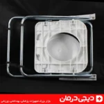 توالت فرنگی تاشو فلزی لیماک با دسته کمکی و طراحی ضد لغزش