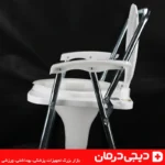 توالت فرنگی فلزی تاشو لیماک با طراحی جمع شونده و پایه مقاوم گالوانیزه