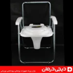 نمای بسته توالت فرنگی تاشو فلزی لیماک مدل گالوانیزه بوگیر دار