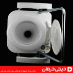 نمای کامل توالت فرنگی فلزی تاشو لیماک با نشیمن راحت و درب بسته