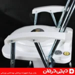 صندلی تاشو توالت فرنگی فلزی لیماک مدل بوگیر دار با پایه گالوانیزه