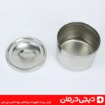 جا پنبه الکل استیل پزشکی مدل Steel درب دار