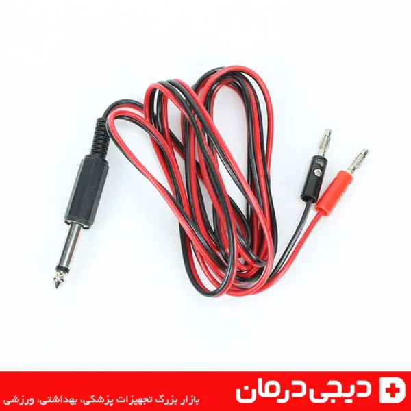 کابل فیزیوتراپی برجیس جمع شده با فیش موزی برای دستگاه های الکترود فیزیوتراپی تنس