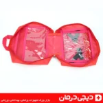 کیف-کمک-های-اولیه-برزنتی-آلفا-alpha-ایستاده-باز-نمای-داخلی-کیف-اورژانسی-سفر-خودرو