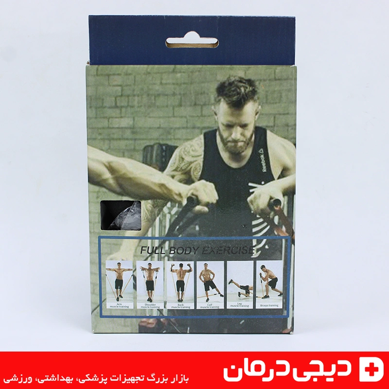 کش cx سبز کیهان کش ورزشی سی ایکس بدون مانع 2 پشت بسته بندی کش cx کیهان cx worx تمرینات فول بادی ارسال سریع دیجی درمان