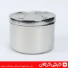 ظرف پنبه استیل با درب مقاوم مناسب برای نگهداری پنبه الکلی در مراکز پزشکی و جراحی